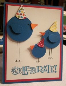 Birds Celebrate card