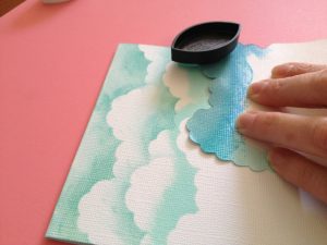 DIY clouds with ink