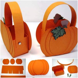 Cute-Little-Paper-Pumpkin-Basket