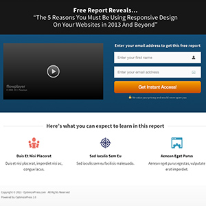 Landingpage With Video Content