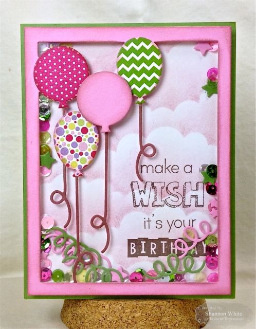 Hot Pink Scrapbooking Birthday Card Idea
