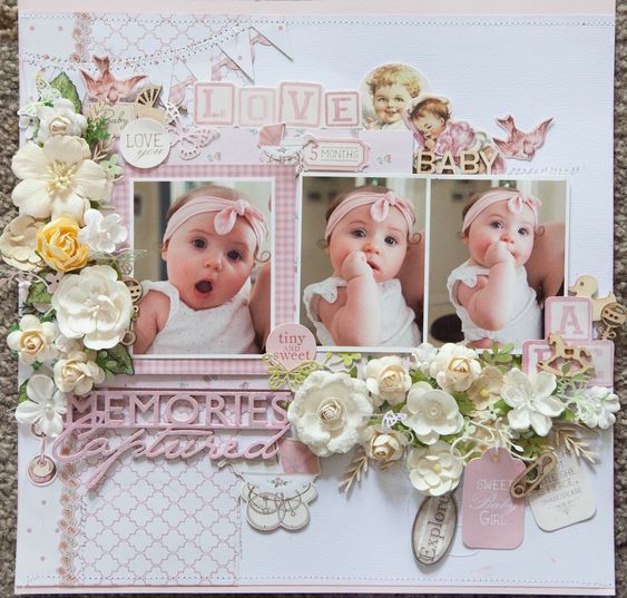 Baby Scrapbook Page inspiration and Baby Scrapbook Albums that are too  cute! — Scrapbooking Daily